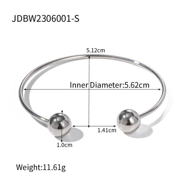 Open Silver Bracelet