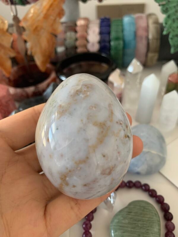 Natural Colorful Ocean Jasper Crystal Egg