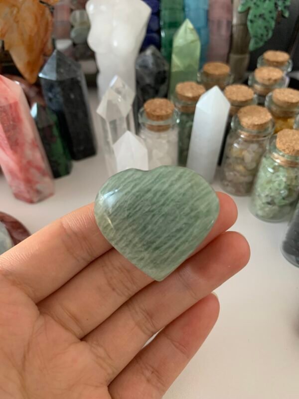 Green Fluorite Heart