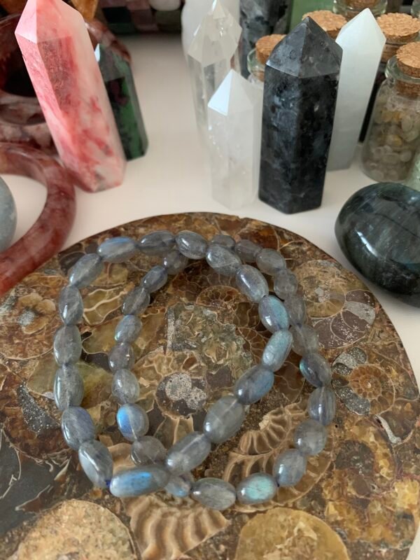 Labradorite Gemstone Nugget Bracelets