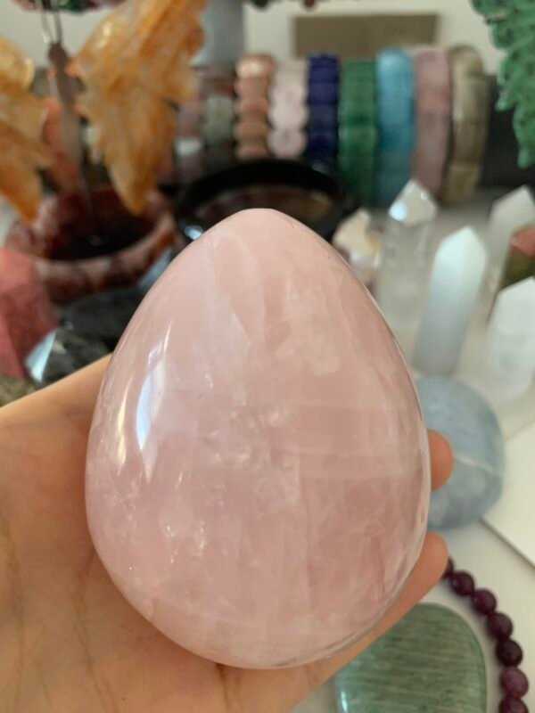 Rose Quartz Egg Crystal Large